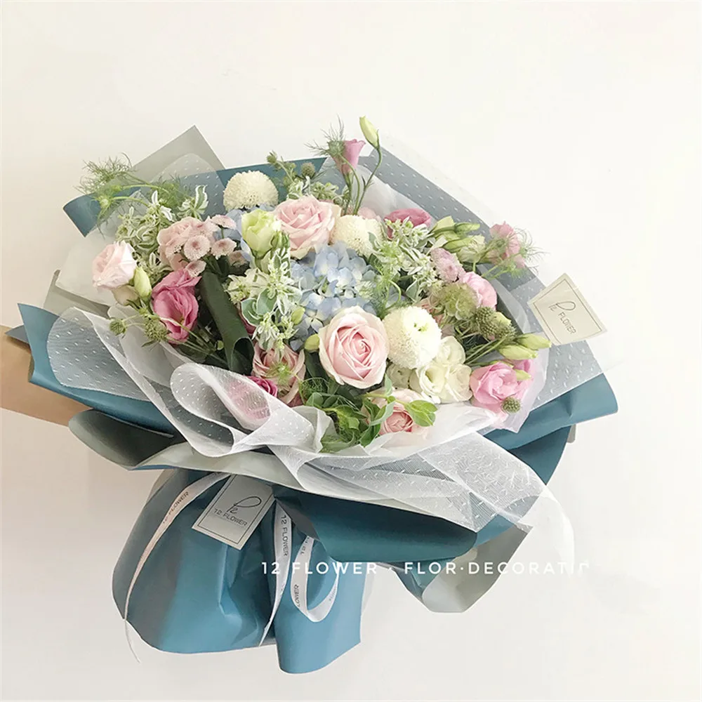 Korea Point Gauze Flowers Packaging Net Gauze Flowers Wrapping Paper