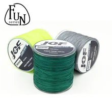 FunSeries Super Strong 500M Braided Wire Multifilament Fly Fishing Line Tresse 8 Brins PE Material 9 Colorful Fishing Tackle
