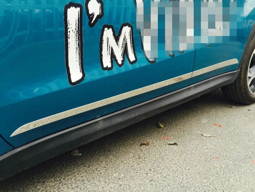 For SUZUKI Vitara 2016 4 PCS Silver Car Styling Stainless Steel