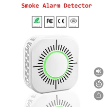Беспроводной детектор дыма пожарная сигнализация Высокочувствительный стабильный независимый датчик защиты тумана для Дома Офиса улицы