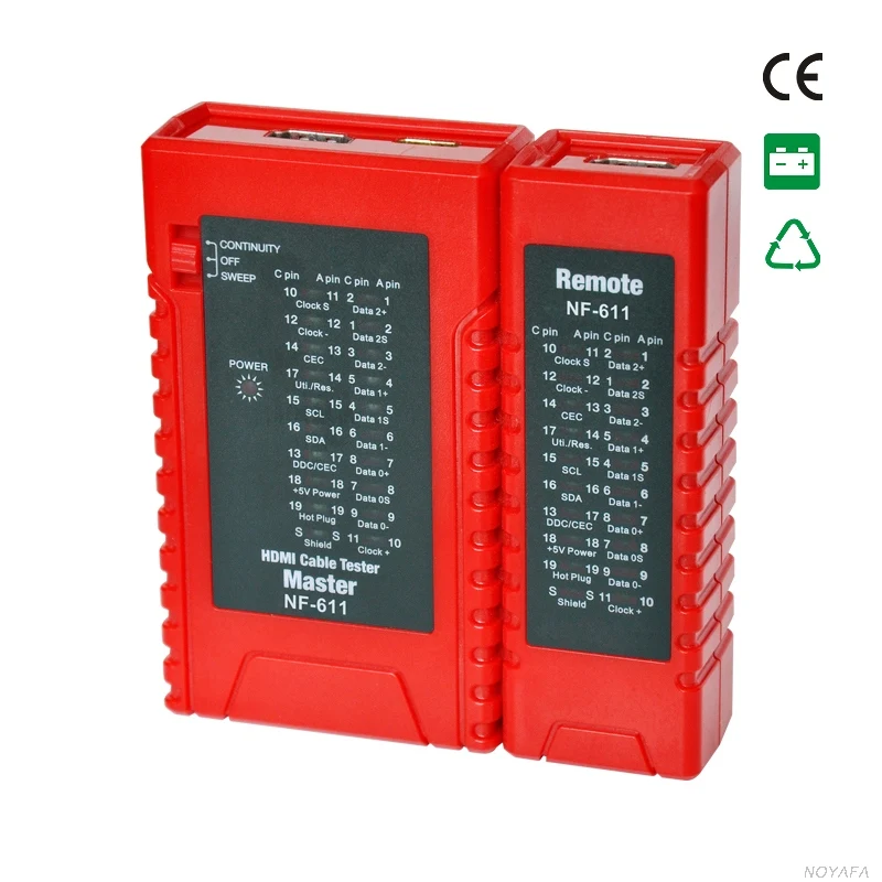 Multi function Noyafa cable tester for standard HDMI and HDMI Tester NF 611