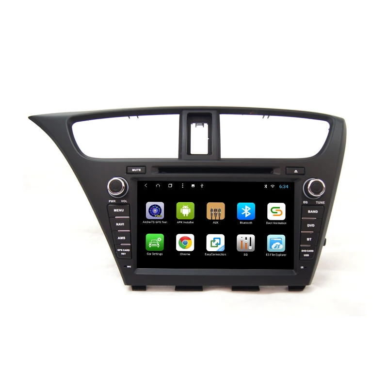 YAZH Android 9,0 автомобильный dvd-плеер для Honda Civic Hatch Back 2013 авто радио iPod Bluetooth SWC AUX 32 Гб gps Мультимедиа