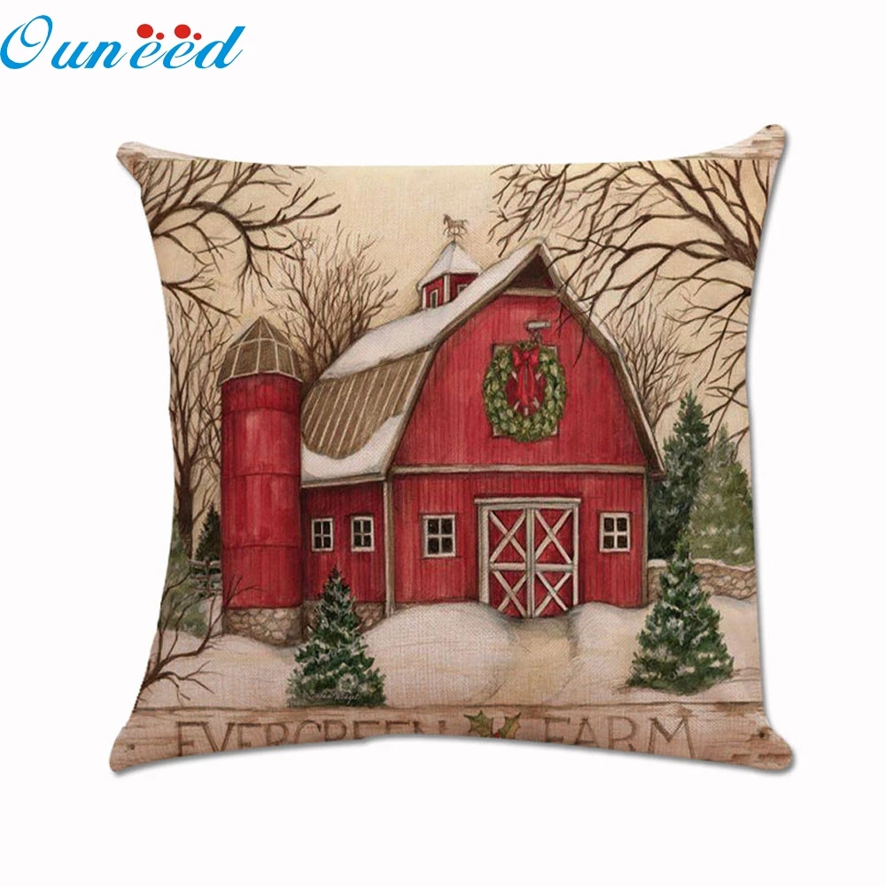 

Xmas Pattern Pillowcases Home Decorative Pillows Case Throw Pillows Cover Map Velvet Pillow Case For home 45cm*45cm Set 1N2