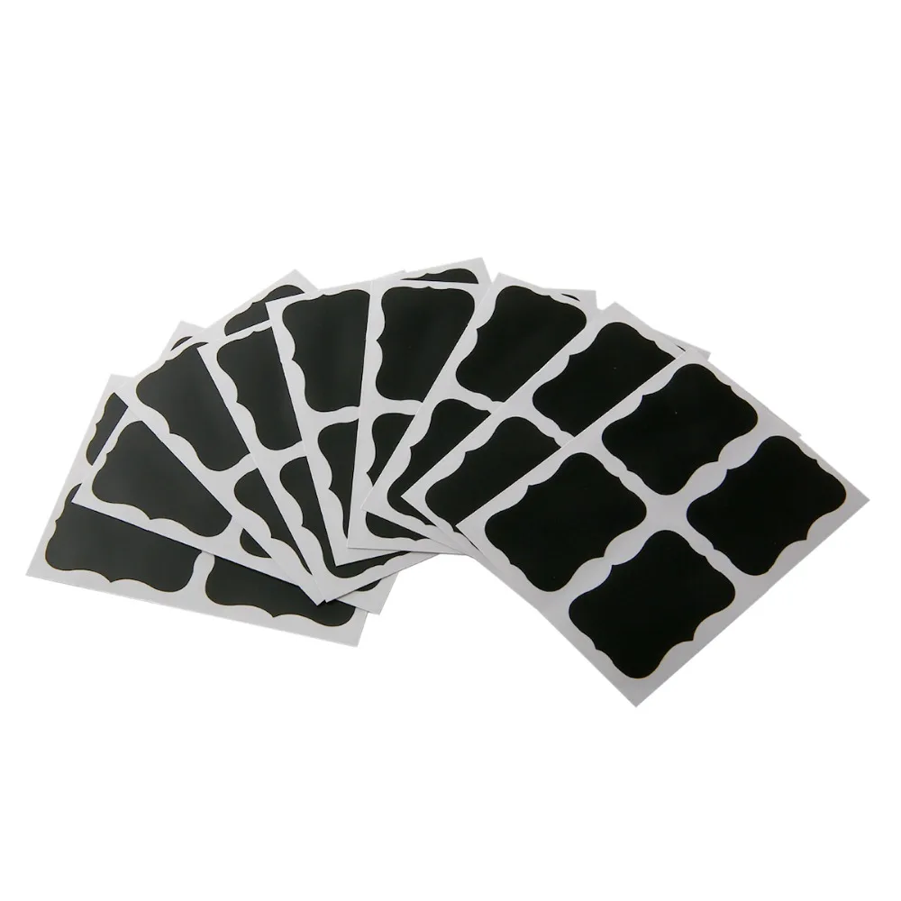 

36pcs/lot Chalkboard Blackboard Kitchen Jar Labels Chalk Maker Board Stickers Flowerpot Bottle Marker DIY Craft 5 x 3.5cm