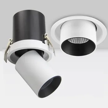 

Stretch Dimmable COB Ceiling Led Downlights 12W 20W 24W 40W Embedded 360 degree Rotation LED Downlight Home Lighting AC110-240V