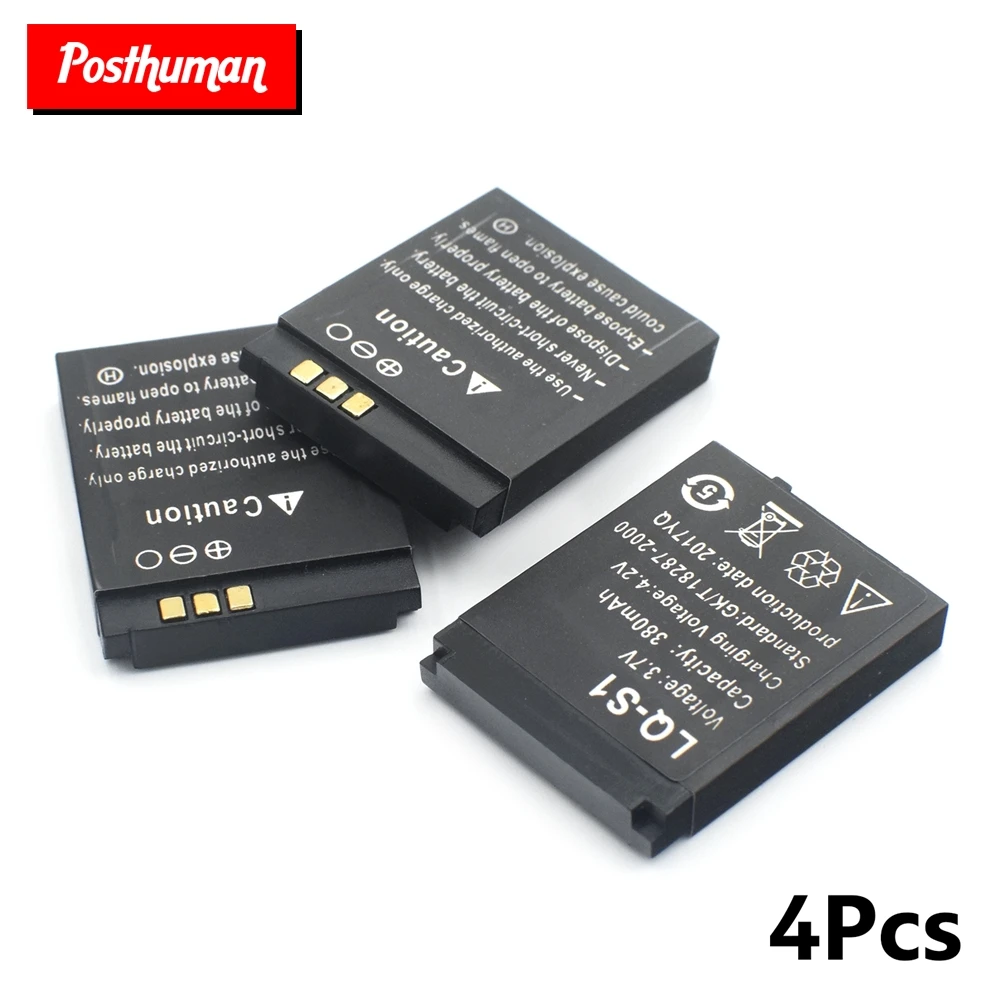 

POSTHUMAN For Smart Watch DZ09 Durable Smart Watch Battery 1 Pcs LQ-S1 3.7V 380mAh Rechargeable Li-ion Polymer Battery