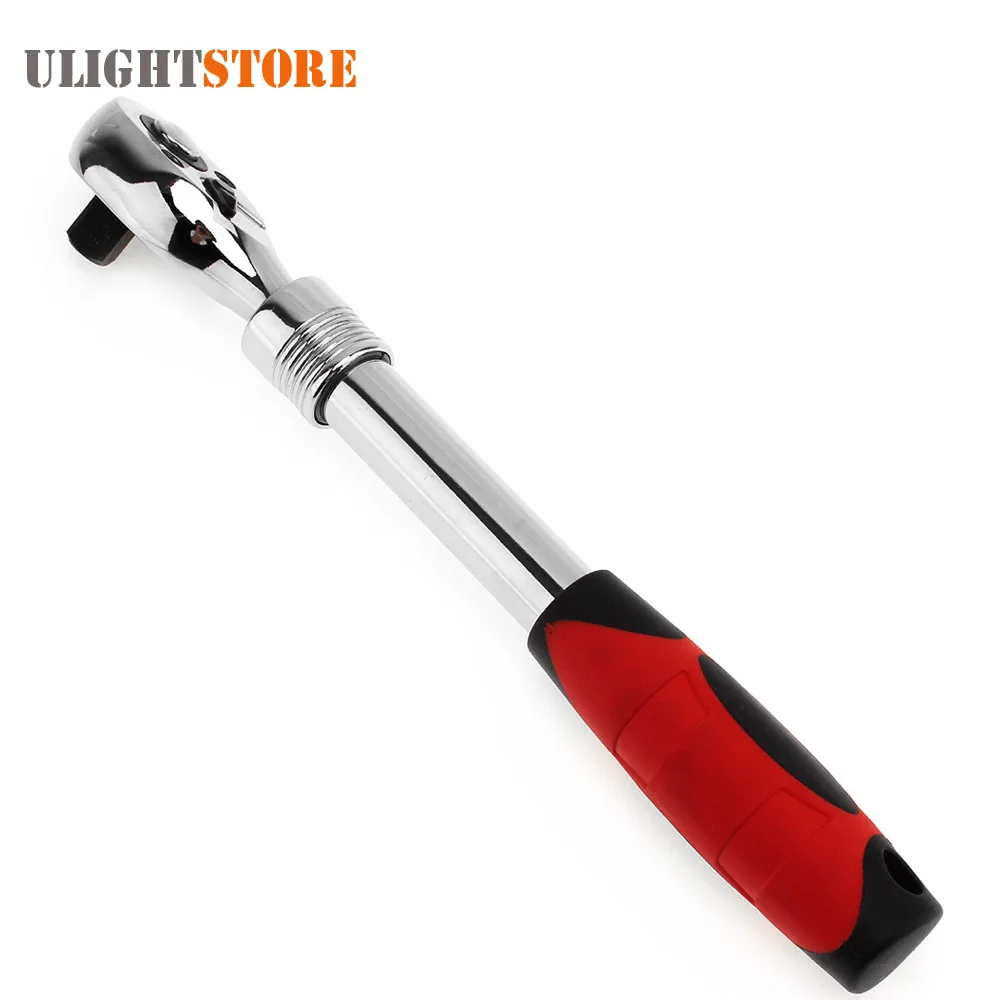 Flexible Ratchet Wrench 1/2 Allen Key Length Telescopic Adjustable Socket Wrench 72 Teeth Ratchet Spanner Repair Kit Hand Tools