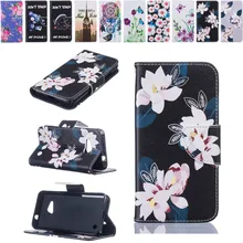Luxury Flowers Leather Flip Phone case sFor Microsoft Nokia Lumia 550/650 Painted 3D Cartoon PU+Silicone Wallet Back Cover Funda