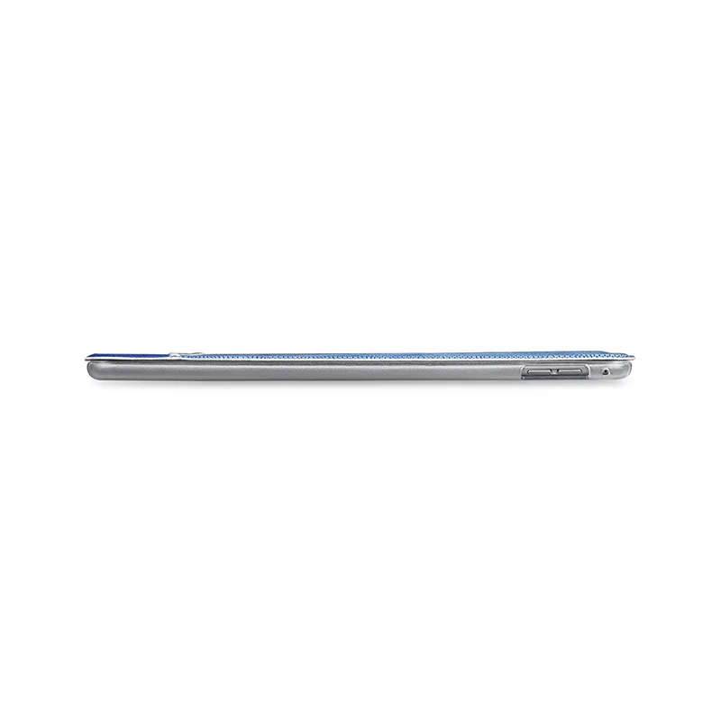 (Черный) XOOMZ Бренд Чехол для iPad Air 2 PU кожаный Фолио сплайсинга Сияющий складной