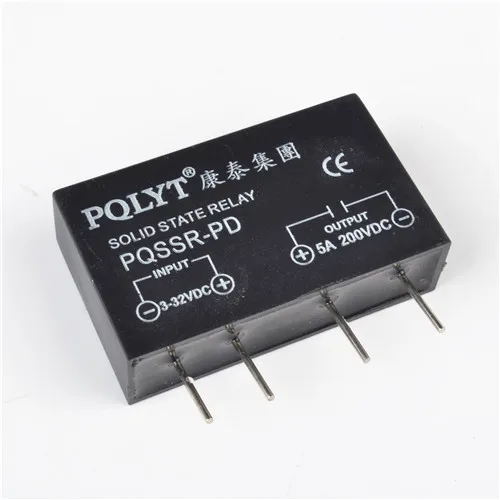 

PQLYT 5A 200VDC PCB Solid State Relay PQ SSR-PD solder SSR