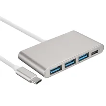 4 Port Tragbare OTG HUB USB Splitter Typ C USB 3.1 Adapter Hubs USB 3.0 Multiport Für Macbook Air Laptop PC Tablet