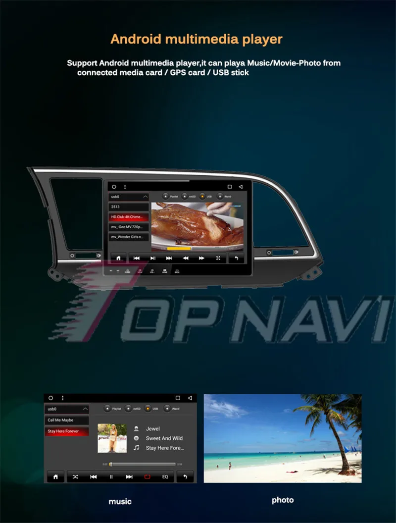 car stereo  android For Hyundai Elantra 2016