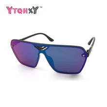 Nuevo de Las Mujeres gafas de Sol Sin Montura Femenina Personalidad de La Marca Original Marco Cuadrado Diseñador gafas de Sol UV400 gafas de sol de Espejo Y142