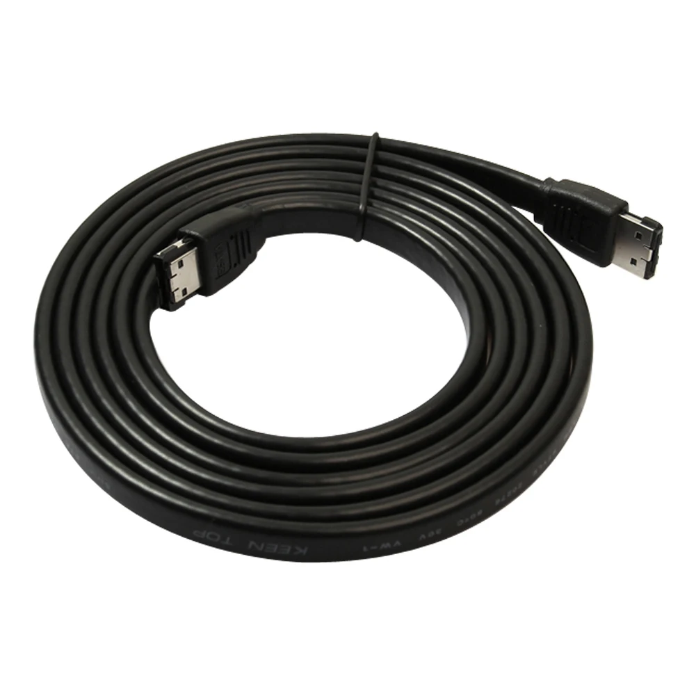 

3Gbps Hi-Speed E-SATA To eSATA Type I External 7-pin External Shielded Cable 6Ft 2M Female to female Esata cable