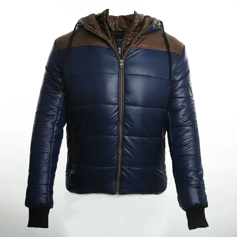 

2016 New Winter Men'S Down Jacket Fake Two Pieces Hit The Color Of The Fight Lin Peili Brand Leisure Warm Jacket