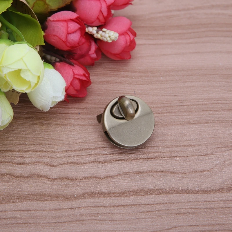 

Purse Luggage Accessories Switch Round Shape Metal Twist Lock DIY Bag Button
