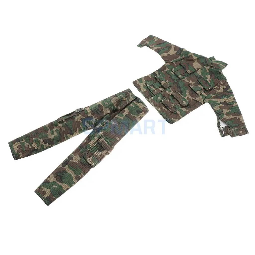 1/6 Scale Clothes Set Soldier Accessories Jungle Camouflage Combat Uniforms Suit for 12" Male Military Action Figures DIY