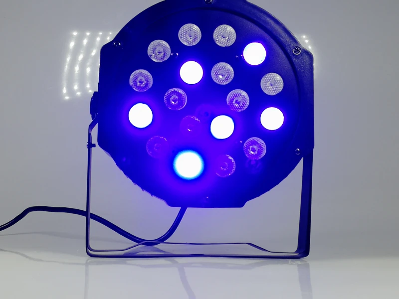 16 шт./18x3 Вт rgb led par свет dmx512 без каблука par r6 g6 b6 светодиодные фонари профессиональное этап оборудования