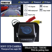 FUWAYDA SONY CCD Chip Car Auto Inverso di Retrovisione TELECAMERA Backup Immagine speculare per TOYOTA Prius 2012 12 Con le linee di parcheggio HD