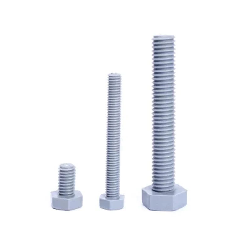 2pcs M18 M20 Nylon hex screw PVC insulated plastic screws Hexagon bolt 60mm-100mm Length