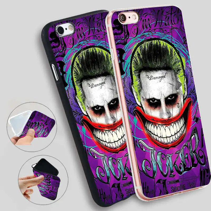 Minason Suicid Squad Joker Cases For iPhone 8 7 7Plus 5 5S SE Cases