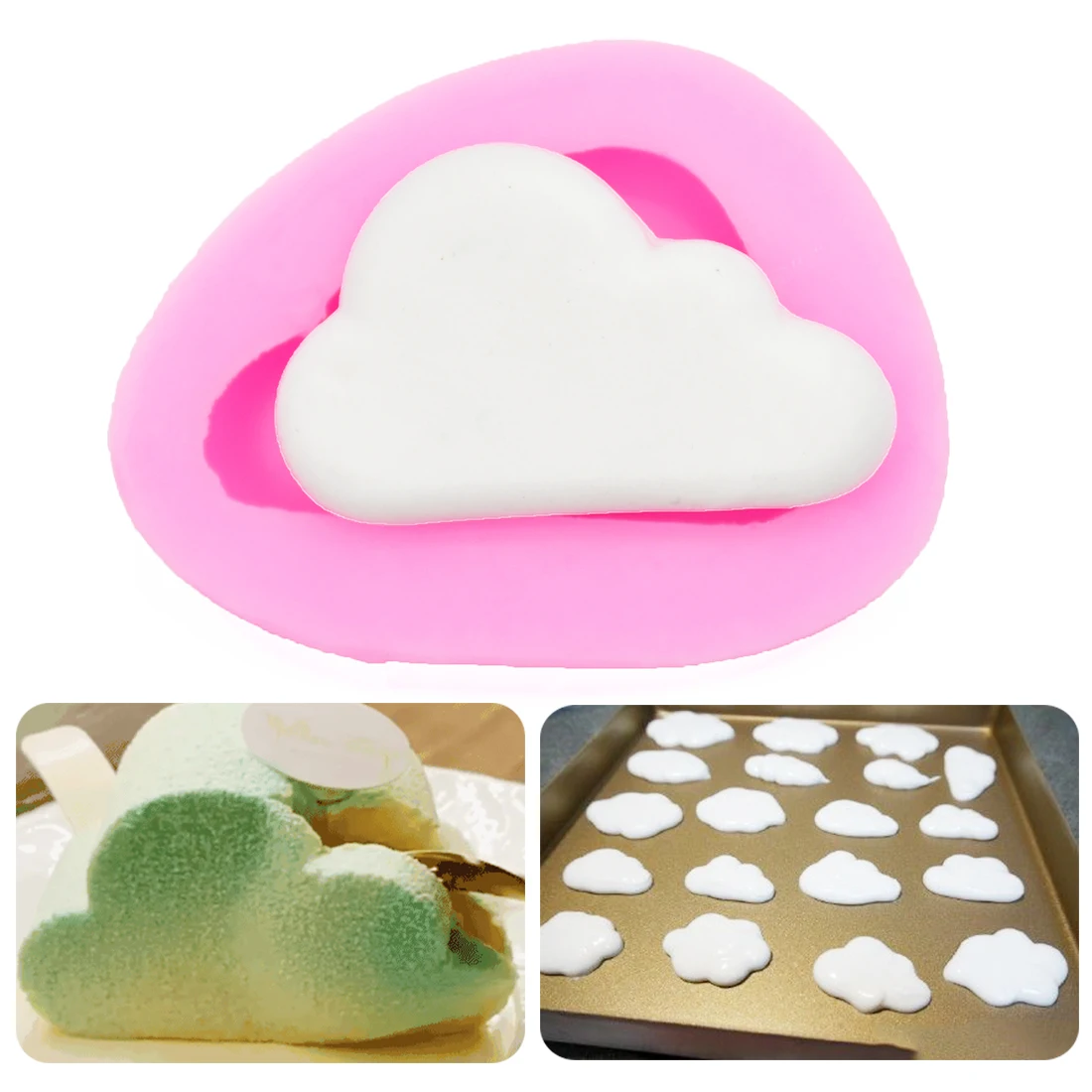 

Cake Decorating Tools 1PC Clouds Shape Chocolate Mold Silicone Form Soap Candy Mold Fondant Cake Baking Kitchen Cook Bakeware
