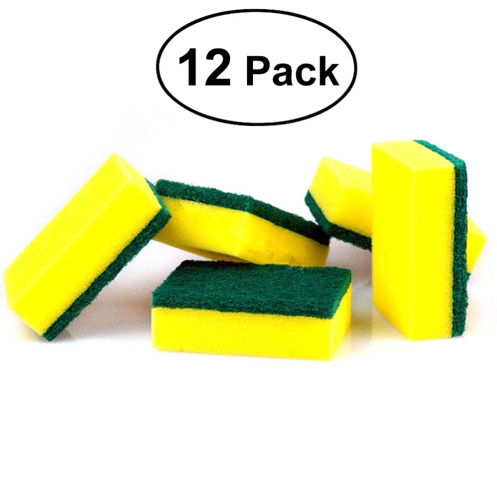 12pcs Generic Dual Sided Cleaning Thicker Eraser Sponge Heavy Duty