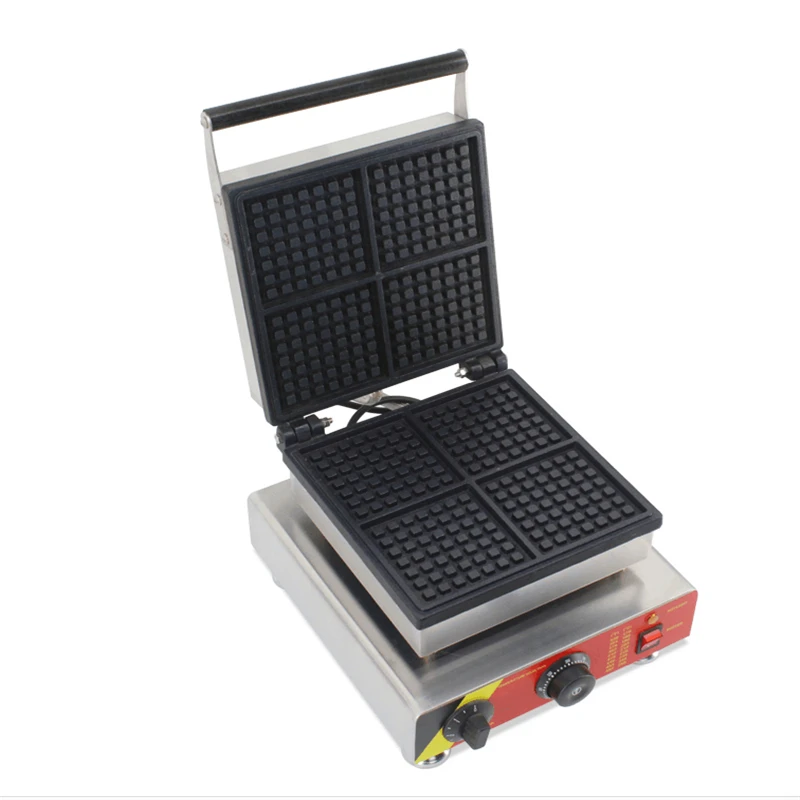 

110/220V Good Quality Commercial Electric Non-stick Waffle Maker Machine EU/AU/UK/US 4pcs Muffin Waffle Machine Cake Baking