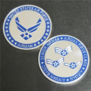 

U.S. Air Force Airman USAF Nickel Challenge Coin, Free delicery 10pcs/lot, Commemorative coins