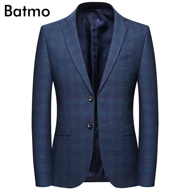 Batmo 2019 new arrival spring high quality plaid Single