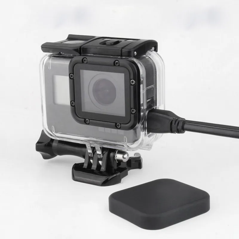 Боковое открытие Скелет Защитный корпус чехол для GoPro Hero 5 черный