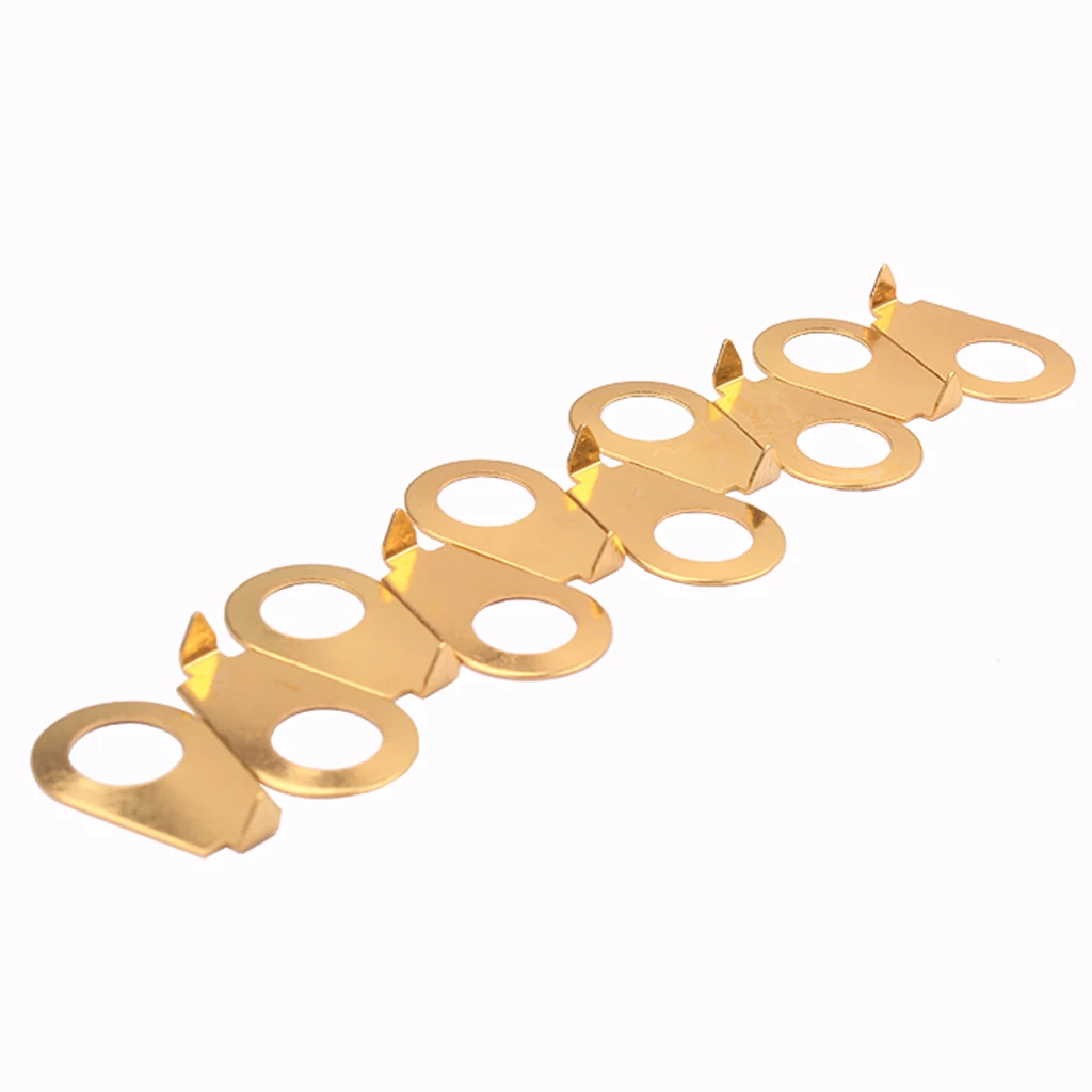 10Pcs Metal Guitar Knobs Pointer Plate Knob Position Indicator For Guitar Bass Parts Accessories 22X14X5mm