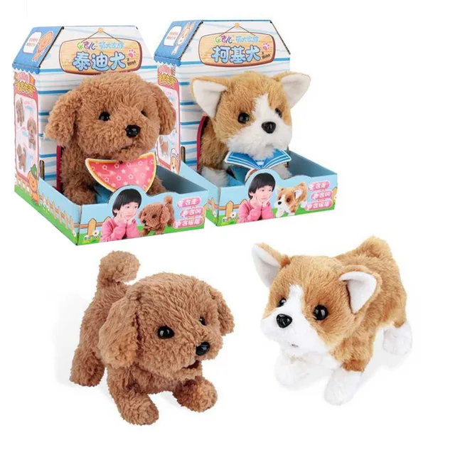 Electronic Dog Robot Dog Plush Puppy Walk Bark Wag Tail Teddy Toys Funny Toys For Children Birthday Gift 3
