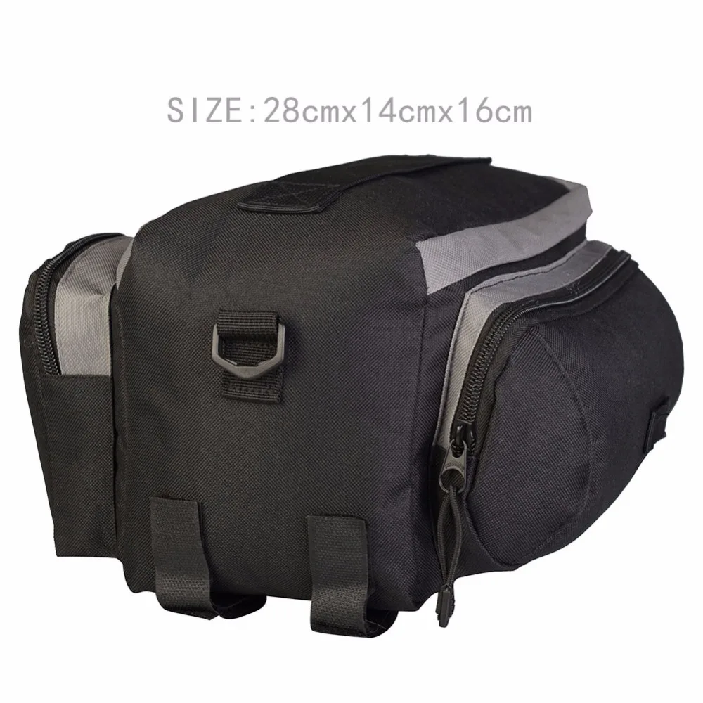 Best ROSWHEEL 6L Bicycle Rear Rack Shelf Bag Pannier Pack Shoulder Handbag MTB Bike Road Bicycle Rear Rack Bag 5