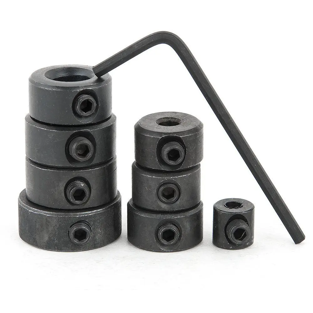 Retail 16pcs Woodworking 3 16mm Drill Depth Stop Collars Ring Dowel