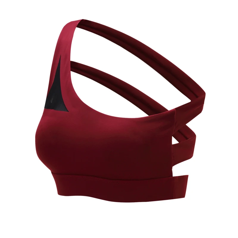  Sexy New Women Cross Design Sports Bra Push Up Shockproof Vest Tops with Padding for Running Gym Fi