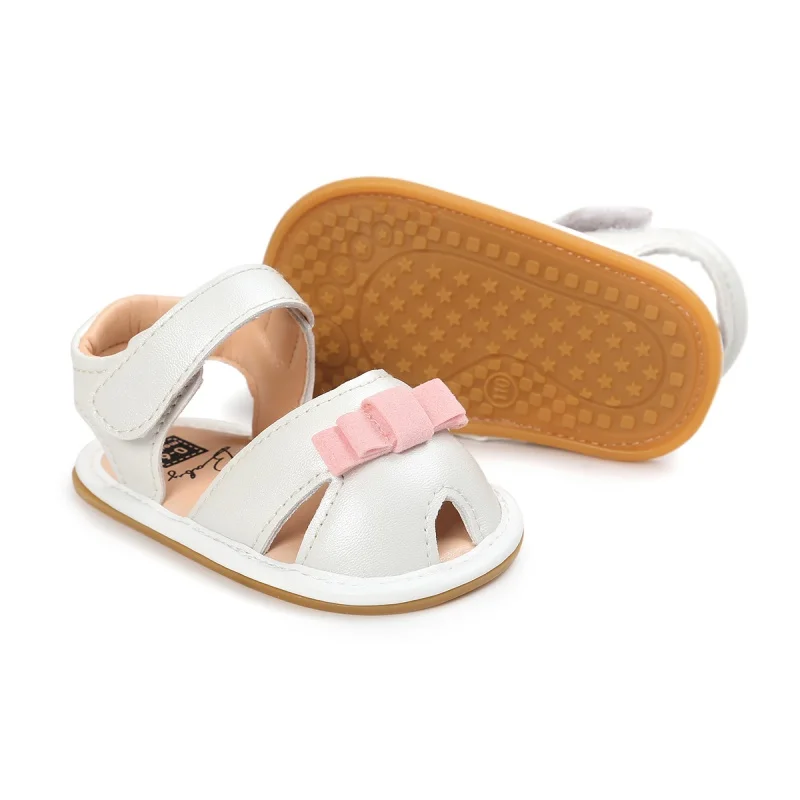 

Summer Shoes Cute Baby Girls Shoes PU Butterfly-knot Soft Sole Anti-Slip Princess Baby shoes Mixed Color 0-2Y