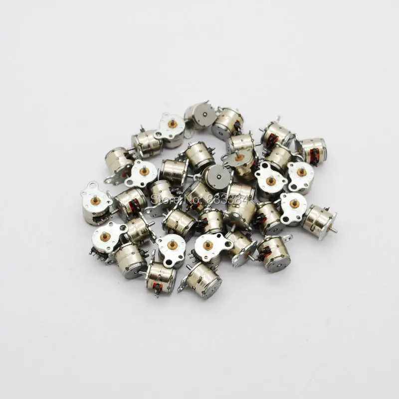 Novedad unids 10 piezas Japón Nidec 4 cables 2 fases micro paso a paso motor dia 6,5mm Mini paso a paso motor dc