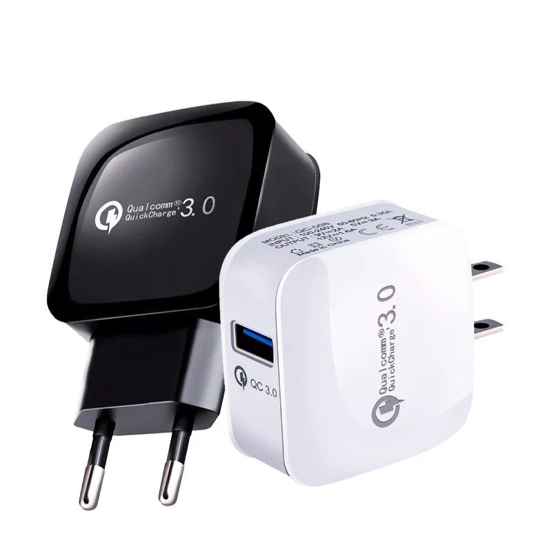 

QC3.0 Single-port USB Bread Fast Charging US Standard Plug For Huawei Millet Mobile Phone 9V European Standard Fast Char