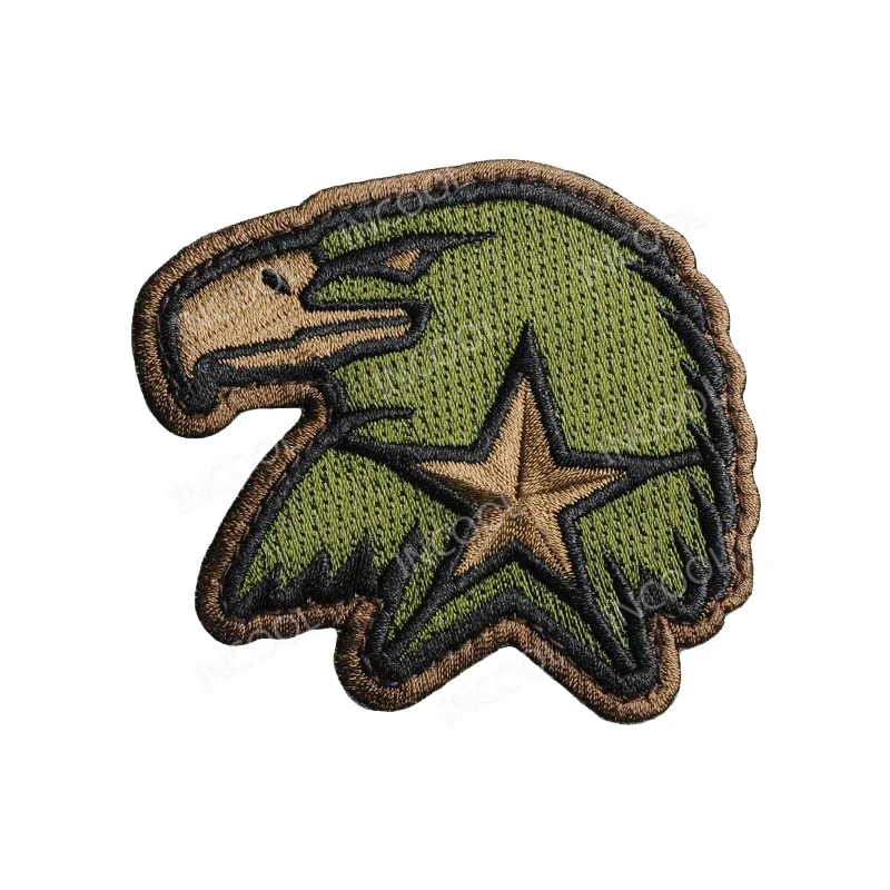 

Eagle Head Embroidery Patch American US Army Military Morale Patches Stars Emblem Appliques Embroidered Badges Drop Shipping