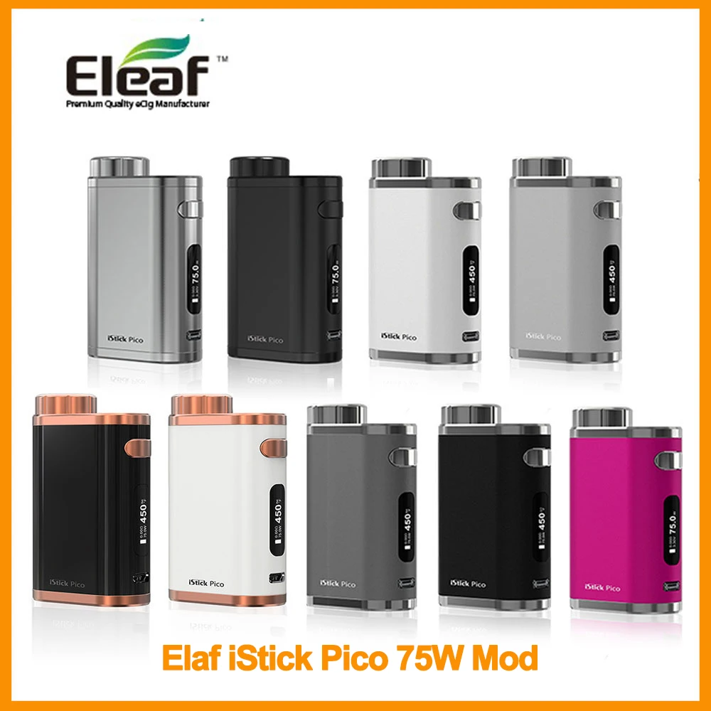 Лидер продаж оригинальный Eleaf iStick Pico 75 Вт мод на 18650 батарея в комплект не входит 510 нить Vape Elektronik Sigara