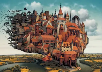 

Flying City Sky City Yerka 1000 Pieces of German Jigsaw Puzzle