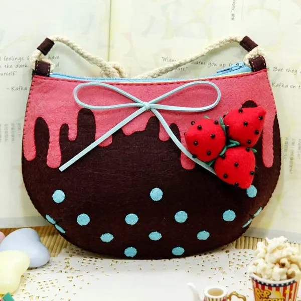 Войлок DIY 5 стилей сумка милые ткань Для женщин сумка ручной работы на день ребенка, подарок для детей на день рождения, войлочной ткани DIY посылка - Цвет: Style 5
