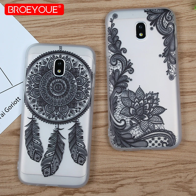 

Soft TPU Silicone Lace Case For Samsung Galaxy S9 Plus S7 Edge S8 Plus Transparent Thin Covers For Samsung S8 S9 Plus S7 Edge