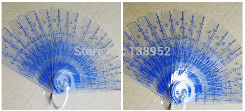 Пластиковый измерительный щуп пластиковые пробки 0,05-1,5 мм 18 толщиномер листа