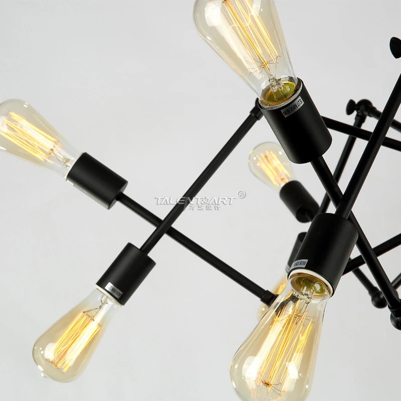 110 V 220 V araña Loft colgante luces inicio iluminación lamparas de techo Iluminacion Interior iluminación Industrial 10