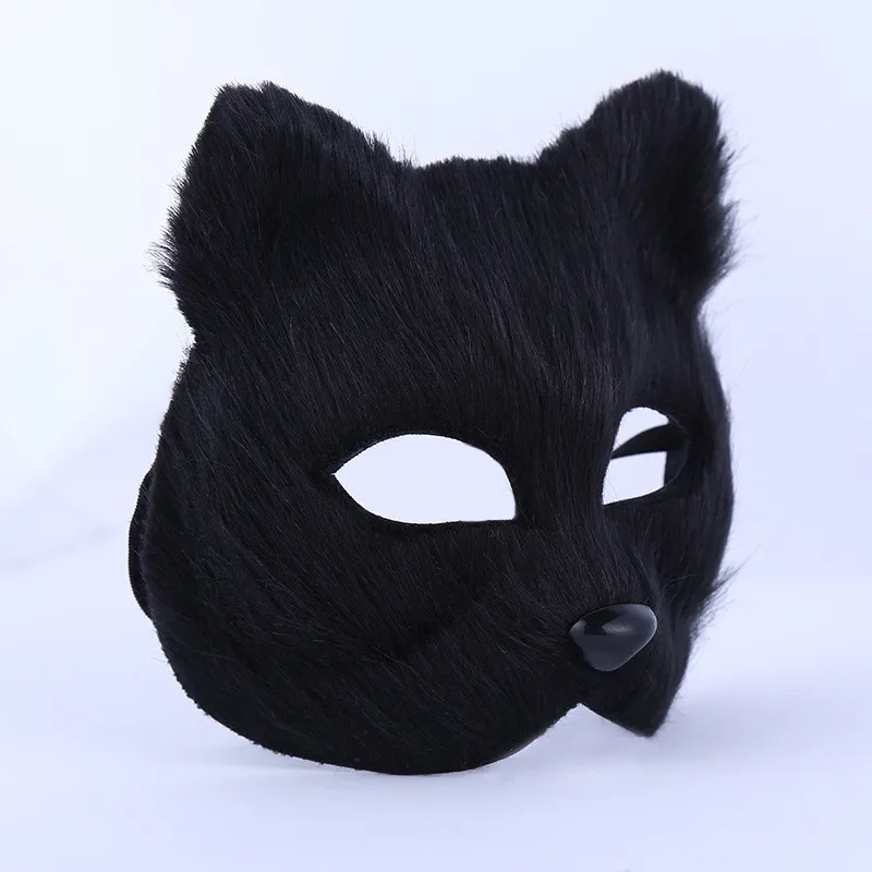 Takerlama в форме лисы Половина лица маска Рождество карнавал маски для костюмированной вечеринки костюм на Хэллоуин