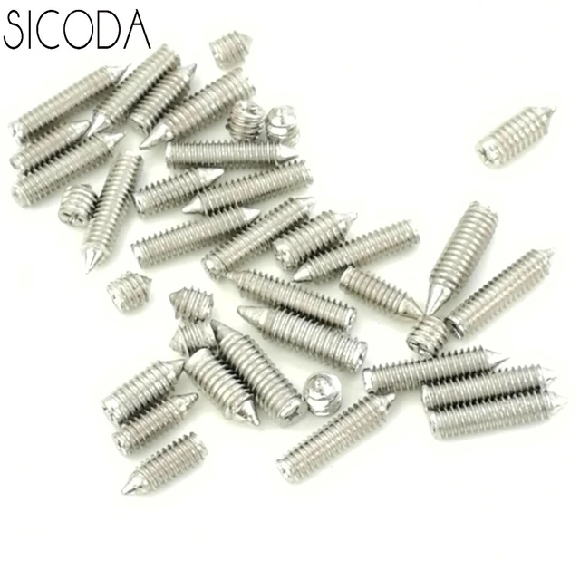 SICODA 80pcs DIY belt buckle screw handbag repair screw small screw multi  sizes self-tapping screws Cross head