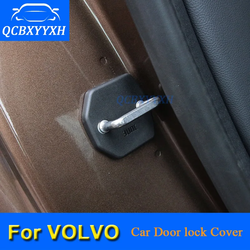 4 шт. защитный чехол для дверного замка Volvo S40 XC60 C30 S80 XC90 S90 V40 V60 S60 2012 2018|cover for|cover