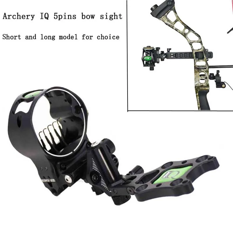 Archery Iq Compound Bow Sight Laser Illuminated Micro 5 Pin .019in